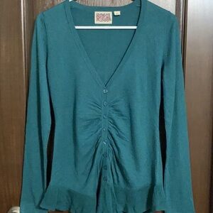 Women's Teal Cardigan Top